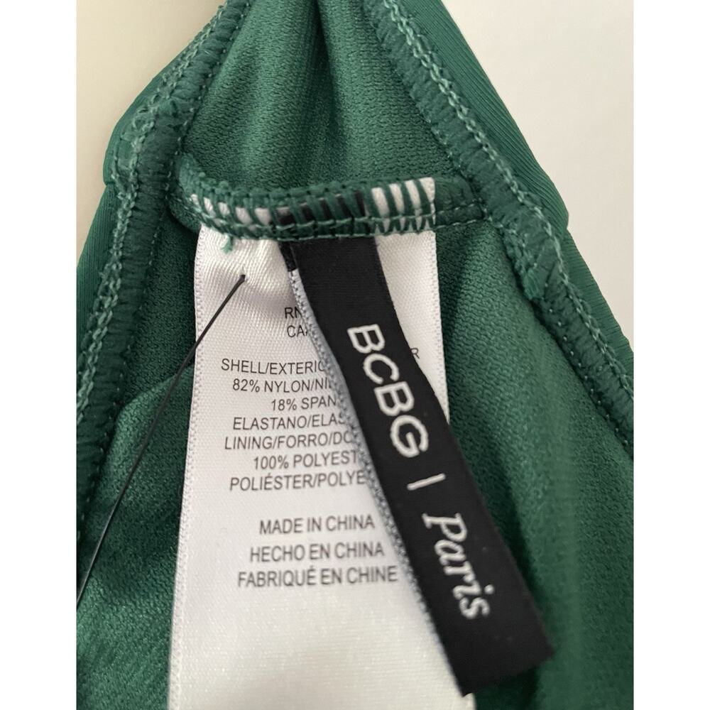 BCBG Paris Swim Bikini Top Keyhole Pleated Swimwear - Picture 4 of 4